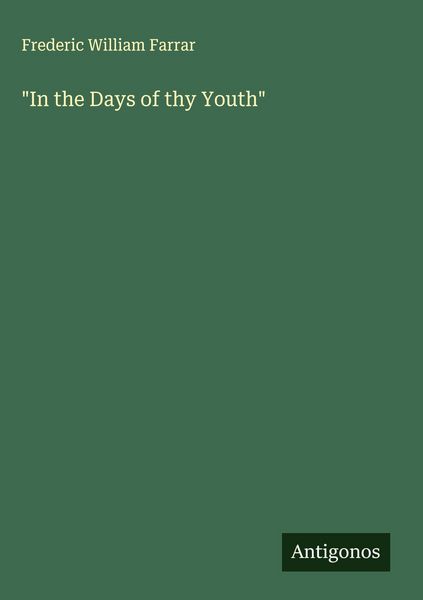 Produktbild: "In the Days of thy Youth"