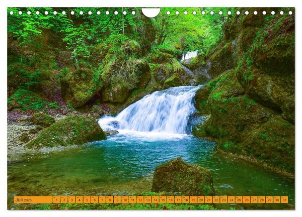 Produktbild: Rauschende Wildb&auml;che im Allg&auml;u (Wandkalender 2026 DIN A4 quer), CALVENDO Monatskalender