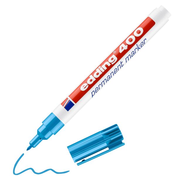 Produktbild: edding 400 Permanentmarker hellblau