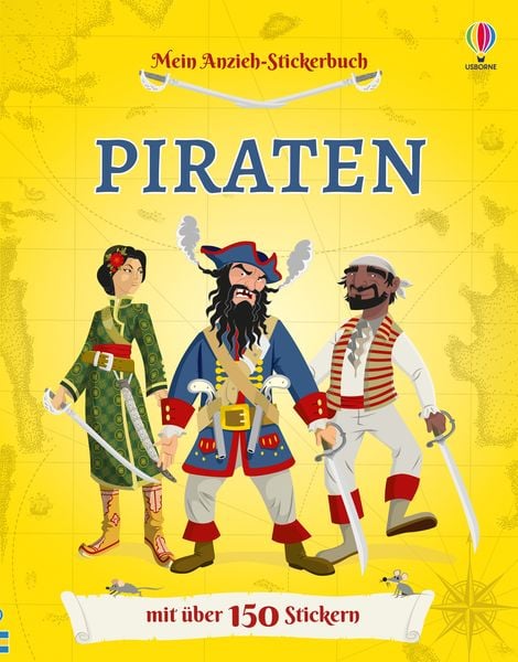 Mein Anzieh-Stickerbuch: Piraten, Taschenbuch von Katie Davies , Louie Stowell, Usborne, 9781035701414