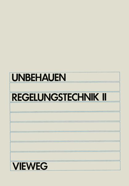 Produktbild: Regelungstechnik II