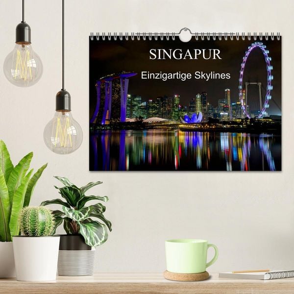 Produktbild: Singapur - Einzigartige Skylines (Wandkalender 2026 DIN A4 quer), CALVENDO Monatskalender