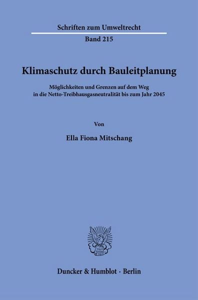 Produktbild: Klimaschutz durch Bauleitplanung