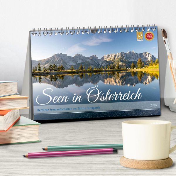 Produktbild: Seen in &Ouml;sterreich (Tischkalender 2026 DIN A5 quer), CALVENDO Monatskalender