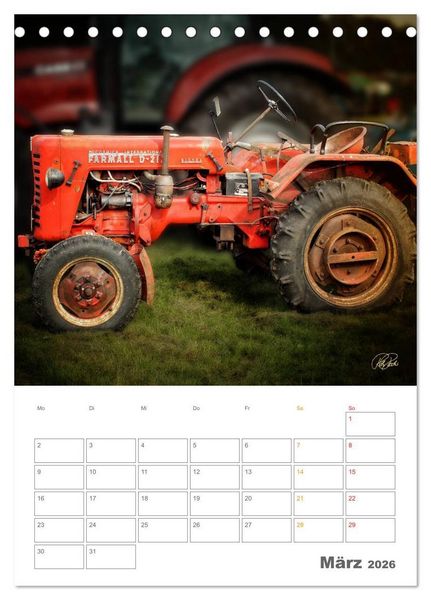 Produktbild: Oldtimer - mein Trecker (Tischkalender 2026 DIN A5 hoch), CALVENDO Monatskalender