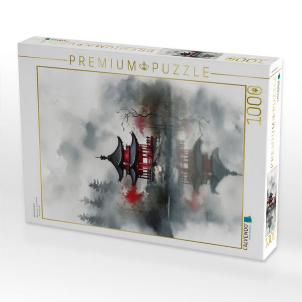 Produktbild: CALVENDO Puzzle Wassertempel | 1000 Teile Lege-Gr&ouml;&szlig;e 64x48cm Foto-Puzzle f&uuml;r gl&uuml;ckliche Stunden