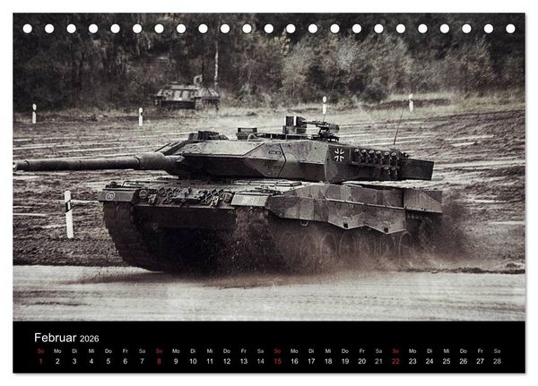 Produktbild: Panzerstahl auf der Heide &ndash; Das Heer legt wieder los (Tischkalender 2026 DIN A5 quer), CALVENDO Monatskalender