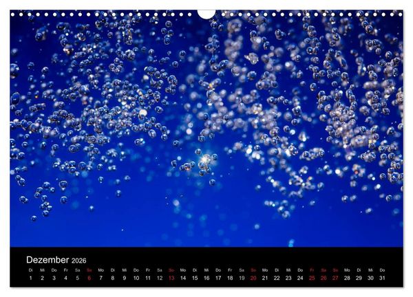Produktbild: Wassertropfen (Wandkalender 2026 DIN A3 quer), CALVENDO Monatskalender