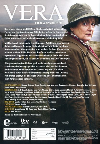 Produktbild: Vera - Ein ganz spezieller Fall/Staffel 6 [4 DVDs]