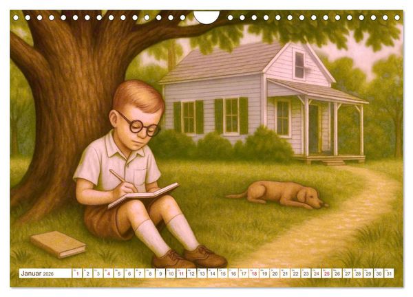 Produktbild: Truman Capote (Wandkalender 2026 DIN A4 quer), CALVENDO Monatskalender