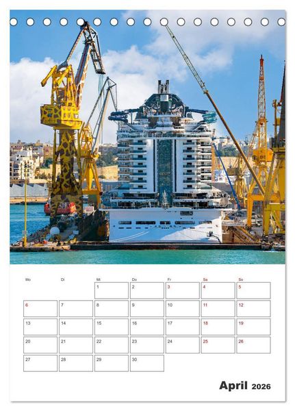 Produktbild: Valletta - K&uuml;stenstadt mit Charme (Tischkalender 2026 DIN A5 hoch), CALVENDO Monatskalender