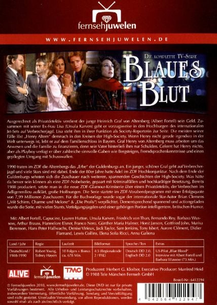 Produktbild: Blaues Blut - Die komplette Serie/Fernsehjuwelen [4 DVDs]