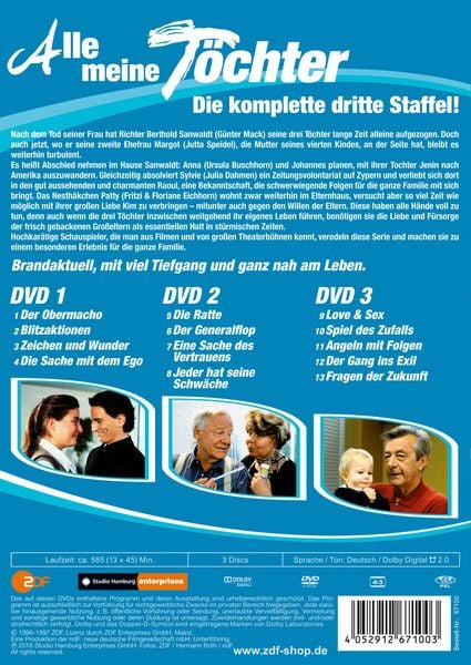 Produktbild: Alle meine T&ouml;chter - Staffel 3 [3 DVDs]