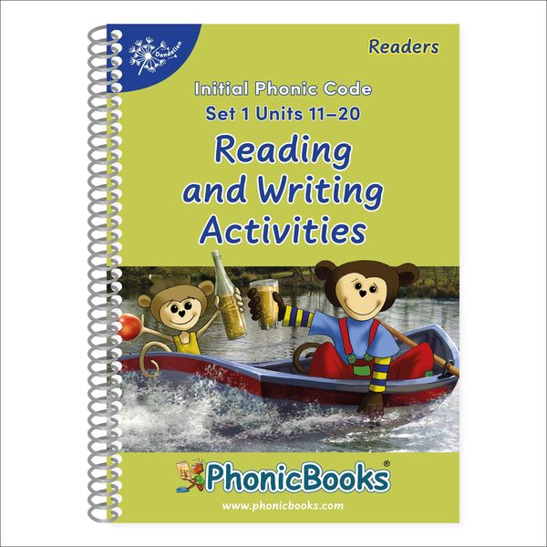 Produktbild: Phonic Books Dandelion Readers Reading and Writing Activities Set 1 Units 11-20 Pip Gets Rich (Two Letter Spellings Sh, Ch, Th, Ng, Qu, Wh, -Ed, -Ing, -Le)