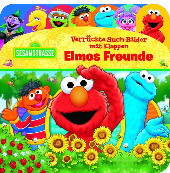 Sesamstraße - Verrückte Such-Bilder mit Klappen - Elmos Freunde - Pappbilderbuch mit 20 Klappen - Wimmelbuch für Kinder 