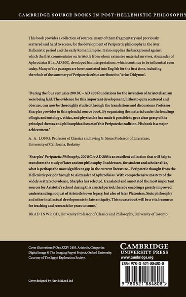 Produktbild: Peripatetic Philosophy, 200 BC to AD 200