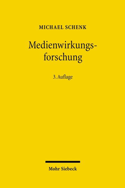 Produktbild: Medienwirkungsforschung