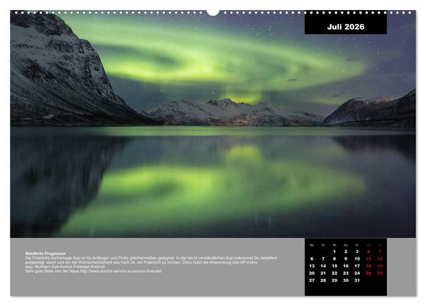 Produktbild: Wenn der Himmel gr&uuml;n wird (hochwertiger Premium Wandkalender 2026 DIN A2 quer), Kunstdruck in Hochglanz