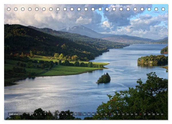 Produktbild: Reiseziel Schottland (Tischkalender 2026 DIN A5 quer), CALVENDO Monatskalender