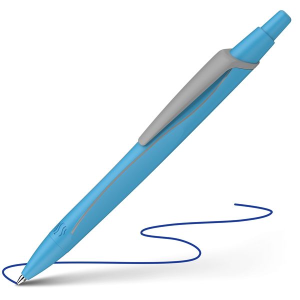 Produktbild: Schneider Kugelschreiber Reco neon blau, Mine Eco 725 M blau