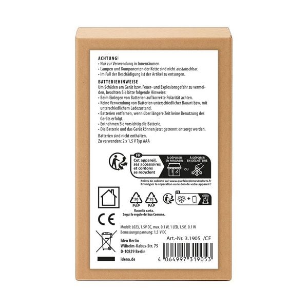Produktbild: Idena Kerzenringe &Oslash;8cm mit LED Kerze 2 St&uuml;ck batteriebetrieben f&uuml;r Innen