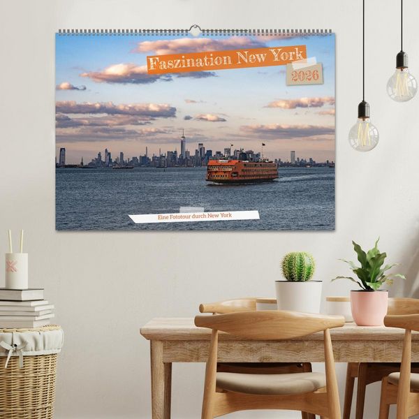 Produktbild: Faszination New York (Wandkalender 2026 DIN A2 quer), CALVENDO Monatskalender