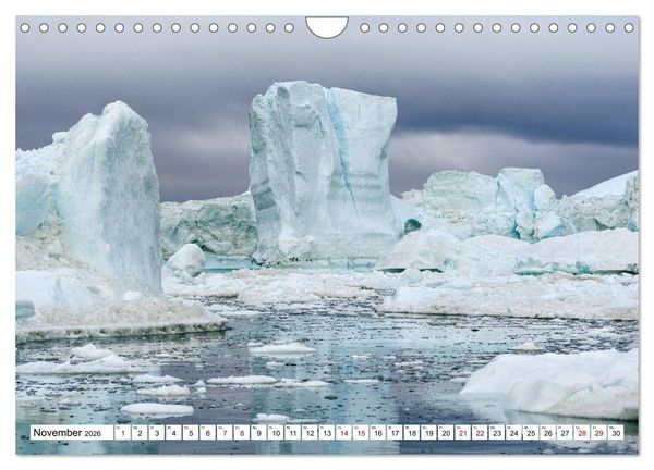 Produktbild: Eisberge - Gr&ouml;nlands magische Eisgestalten (Wandkalender 2026 DIN A4 quer), CALVENDO Monatskalender