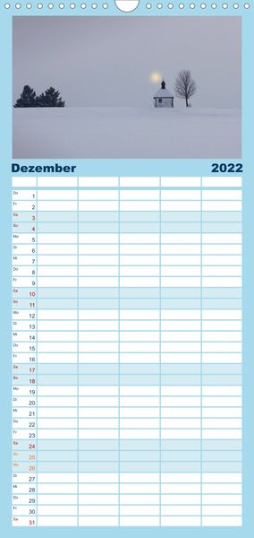 Produktbild: Familienplaner Boarisch g'schaut - Vom Haarsee bis zum Isarwinkel (Wandkalender 2022 , 21 cm x 45 cm, hoch)