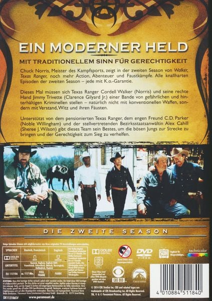 Produktbild: Walker, Texas Ranger - Season 2 [7 DVDs]