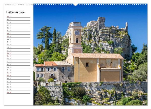 Produktbild: C&Ocirc;TE D&rsquo;AZUR Bezaubernde Orte (hochwertiger Premium Wandkalender 2026 DIN A2 quer), Kunstdruck in Hochglanz