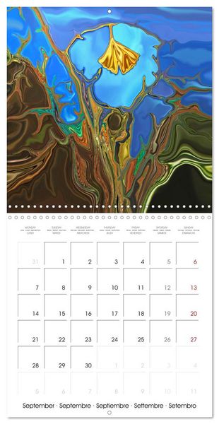 Produktbild: Des r&ecirc;ves f&eacute;eriques - Peinture digitale (Calendrier mural carr&eacute; 2026 30x30 cm) Calendrier double avec une page pour vos prises de notes