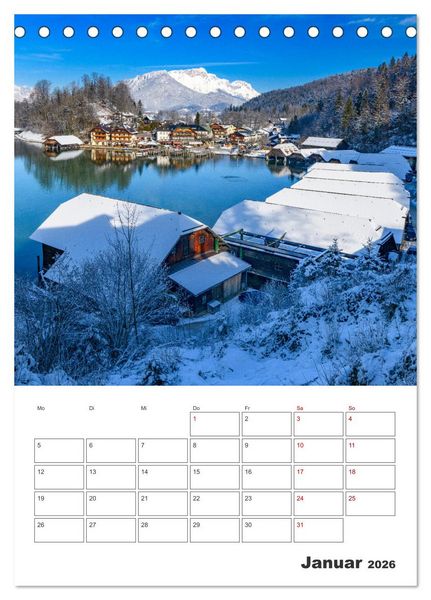 Produktbild: Vier Jahreszeiten im Berchtesgadener Land (Tischkalender 2026 DIN A5 hoch), CALVENDO Monatskalender