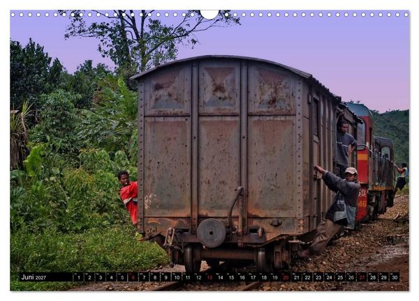 Produktbild: Mit der Eisenbahn durch Madagaskar (Wandkalender 2027 DIN A3 quer), CALVENDO Monatskalender