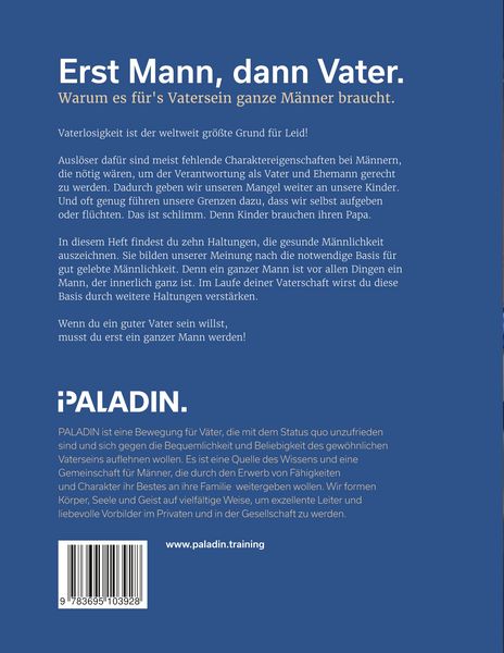 Produktbild: Erst Mann, dann Vater