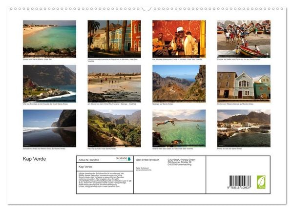 Produktbild: Kap Verde (hochwertiger Premium Wandkalender 2026 DIN A2 quer), Kunstdruck in Hochglanz