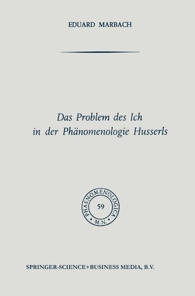 Produktbild: Das Problem des Ich in der Ph&auml;nomenologie Husserls