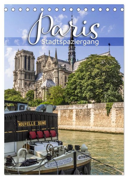 Produktbild: PARIS Stadtspaziergang (Tischkalender 2026 DIN A5 hoch), CALVENDO Monatskalender