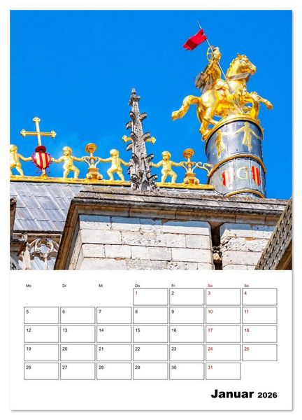 Produktbild: Rouen - Reiseplaner (hochwertiger Premium Wandkalender 2026 DIN A2 hoch), Kunstdruck in Hochglanz