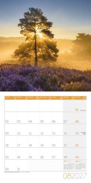 Produktbild: B&auml;ume Kalender 2027 - 30x30 - Art12