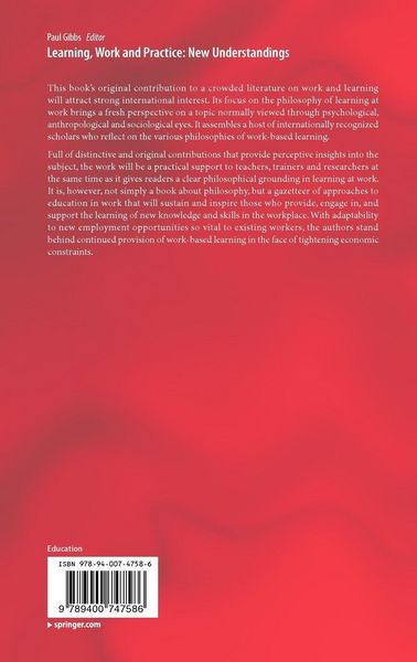 Produktbild: Learning, Work and Practice: New Understandings