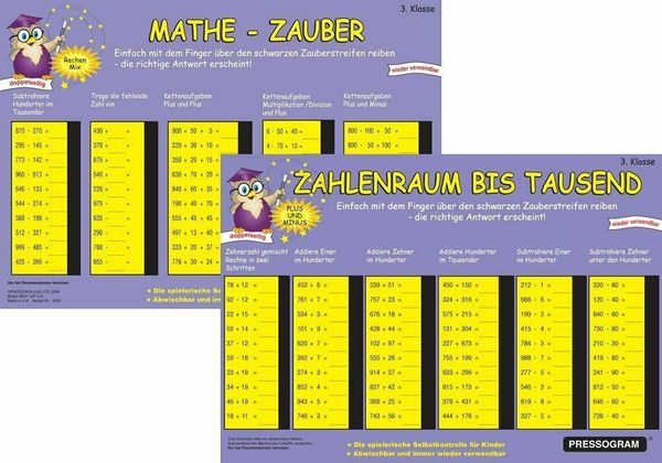 Produktbild: PRESSOGRAM Zaubertafel - Zahlenraum bis Tausend