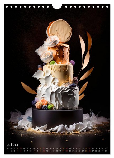 Produktbild: Zur Hochzeit eine Torte (Wandkalender 2026 DIN A4 hoch), CALVENDO Monatskalender