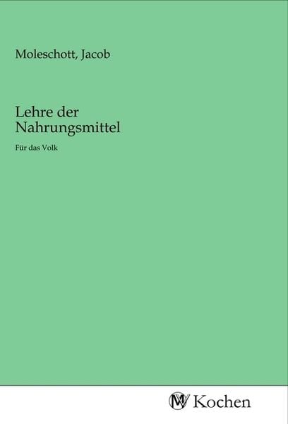 Produktbild: Lehre der Nahrungsmittel