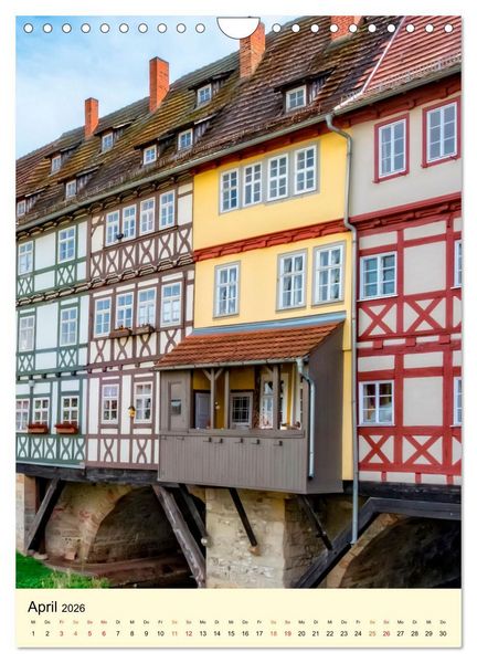 Produktbild: Geliebtes Erfurt (Wandkalender 2026 DIN A4 hoch), CALVENDO Monatskalender