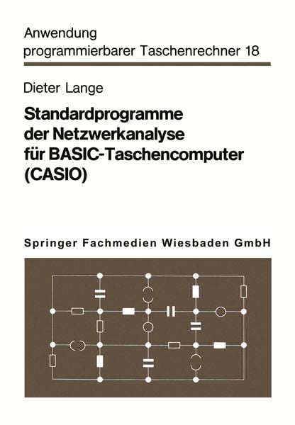 Produktbild: Standardprogramme der Netzwerkanalyse f&uuml;r BASIC-Taschencomputer (CASIO)