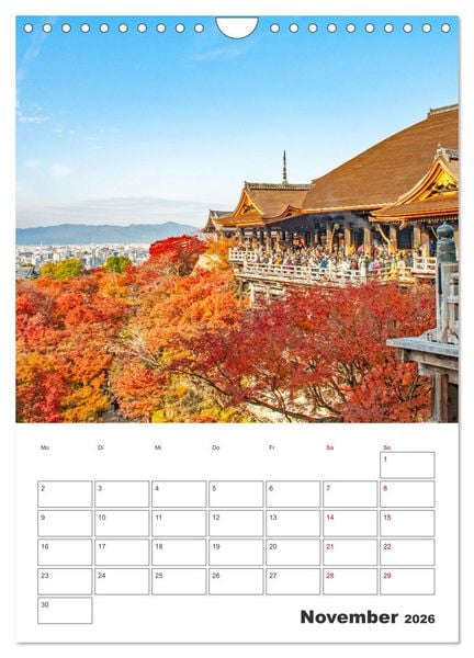 Produktbild: Eine Rundreise - Japan (Wandkalender 2026 DIN A4 hoch), CALVENDO Monatskalender