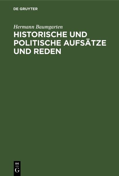Produktbild: Historische und politische Aufs&auml;tze und Reden