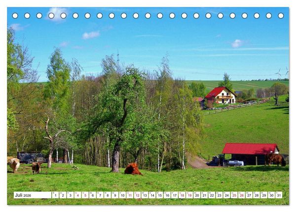 Produktbild: Colditz und Umgebung (Tischkalender 2026 DIN A5 quer), CALVENDO Monatskalender
