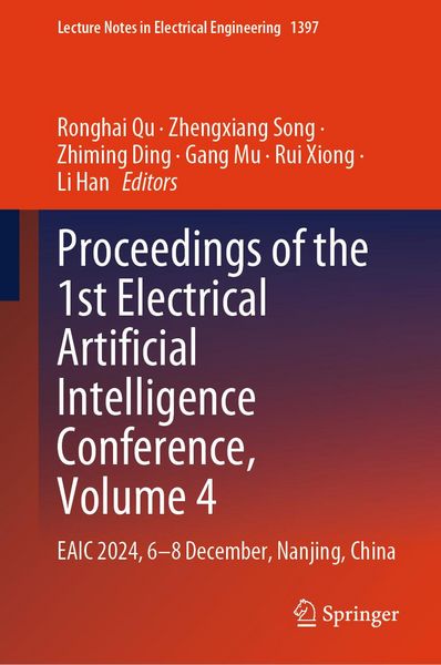 Produktbild: Proceedings of the 1st Electrical Artificial Intelligence Conference, Volume 4