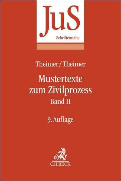 Produktbild: Mustertexte zum Zivilprozess Band II: Besondere Verfahren erster und zweiter Instanz, Relationstechnik